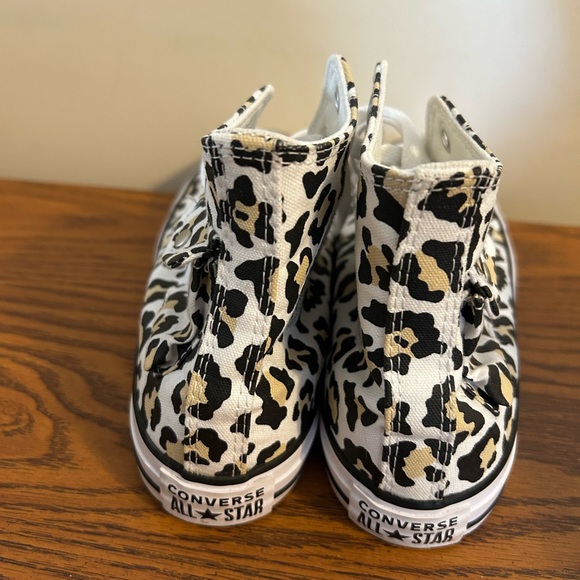 New Unisex All Star Converse Animal Print Sneakers With Pockets Size W -8 M-6 - Picture 2 of 4